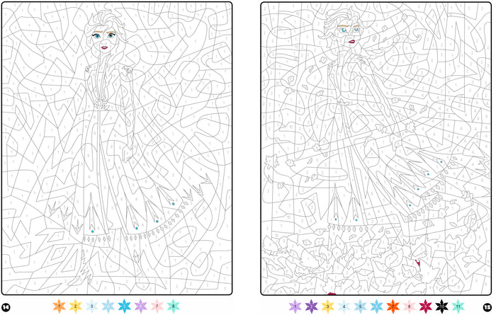 La reine des neiges 2 - Coloriages magiques - Mystères