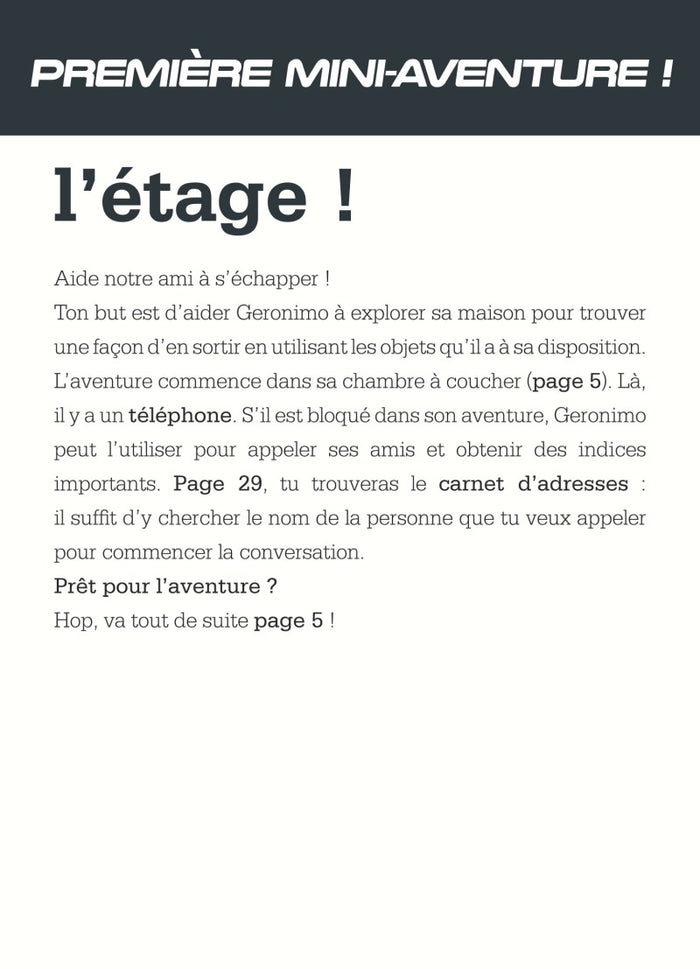 Escape ! T'es pris au piège, Stilton !