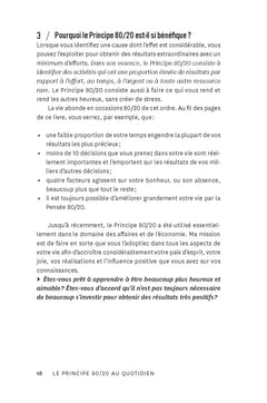 Le principe 80/20 au quotidien