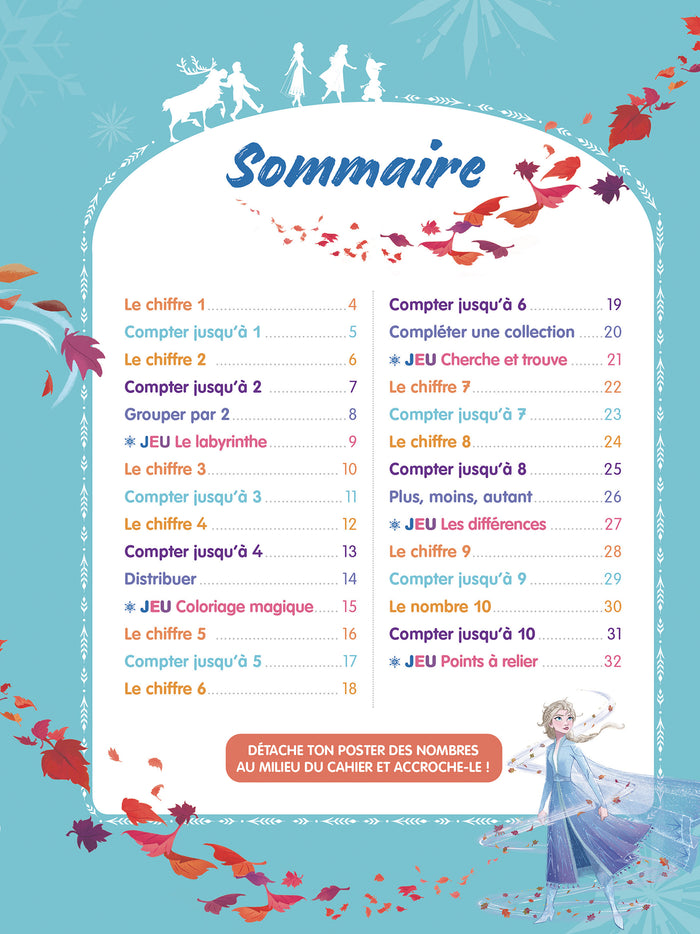 La Reine des Neiges 2 - J'apprends à écrire les nombres