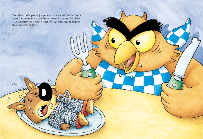 Mini-Loup à l'école