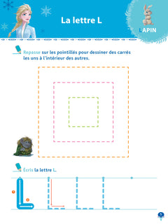 La Reine des Neiges 2 - J'apprends à écrire les majuscules PS-MS (3-5 ans)