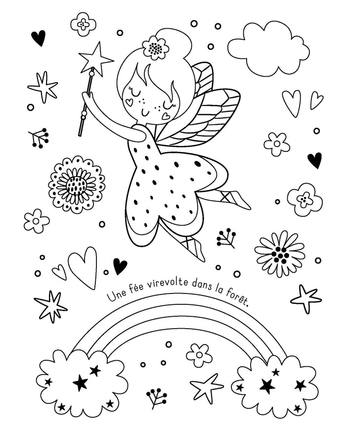 Fées et Licornes - Mes planches d'artiste à colorier