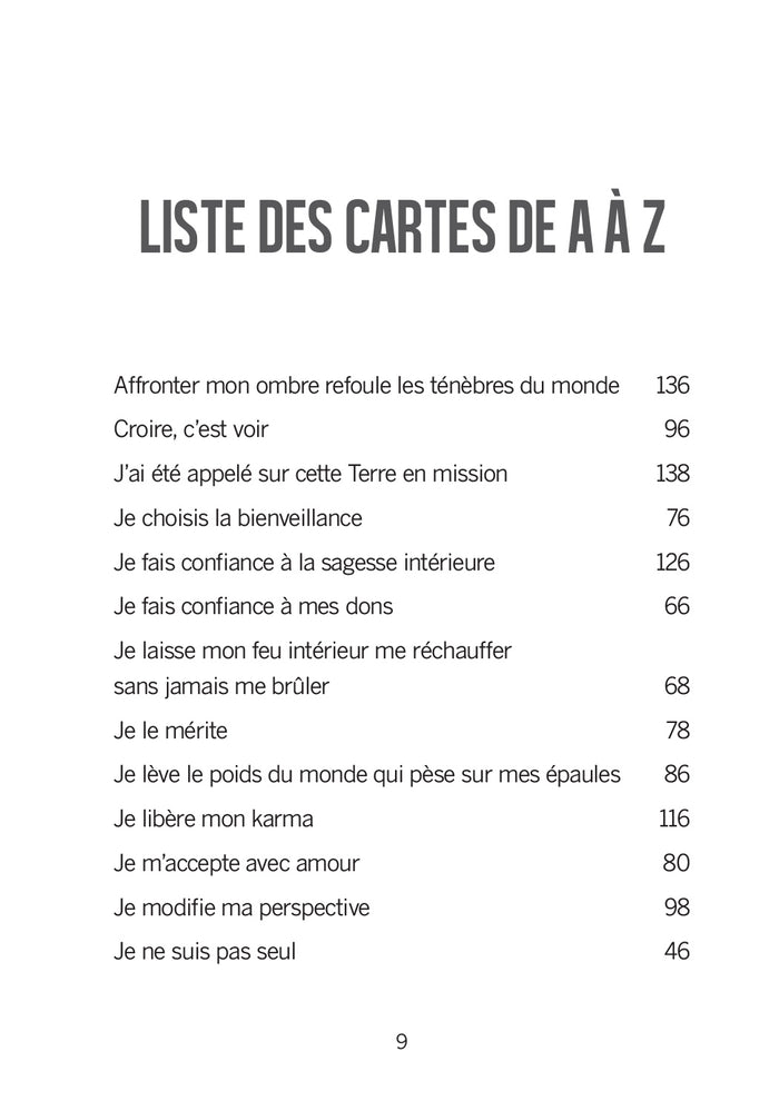 Elève tes vibrations - Cartes énergétiques