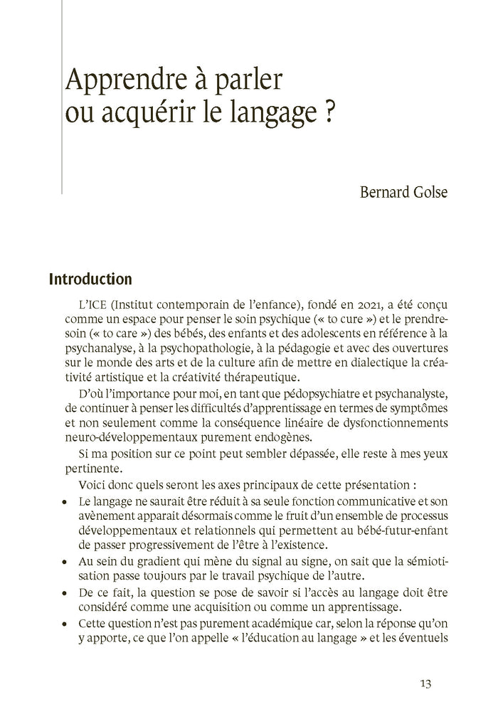 Parler et apprendre, apprendre et réussir