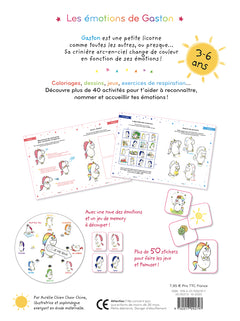 Les émotions de Gaston - Mon cahier d'activités