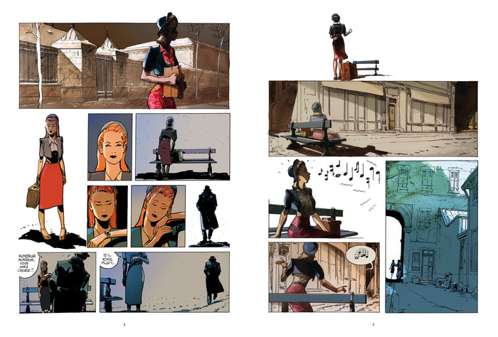 Deux passantes dans la nuit - Arlette