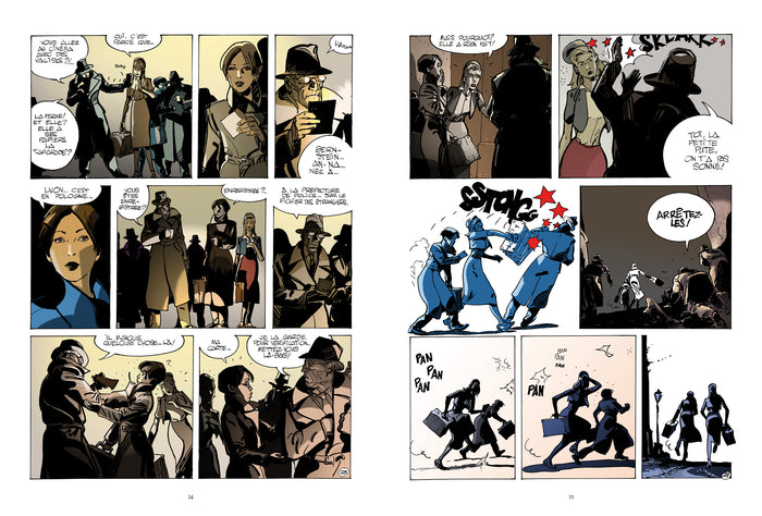 Deux passantes dans la nuit - Arlette