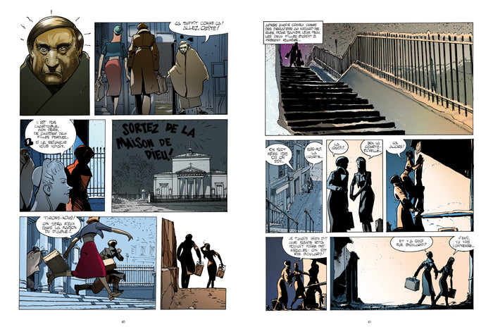 Deux passantes dans la nuit - Arlette