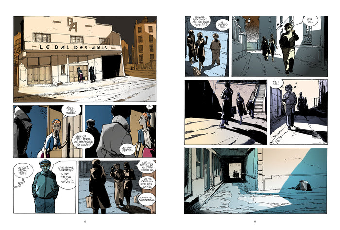 Deux passantes dans la nuit - Arlette