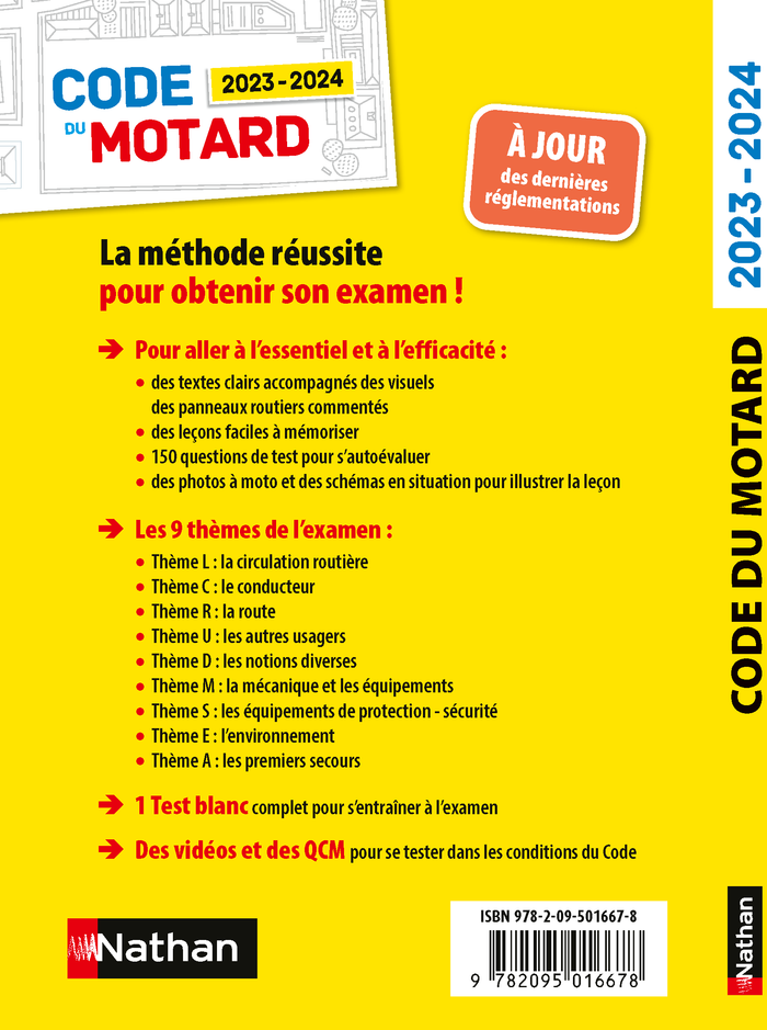 Code du motard 2023/2024