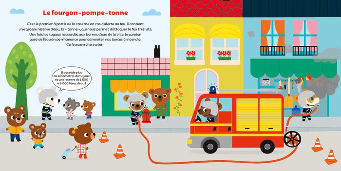 Les camions des pompiers