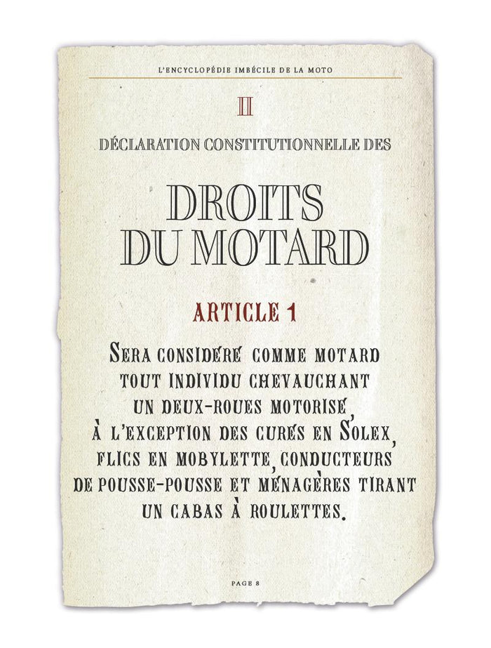 L'Encyclopédie imbécile de la moto