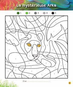 Coloriages magiques Une saison au zoo, spécial jungle