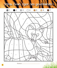 Coloriages magiques Une saison au zoo, spécial jungle