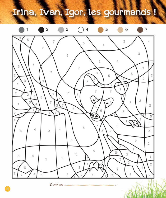 Coloriages magiques Une saison au zoo, spécial jungle