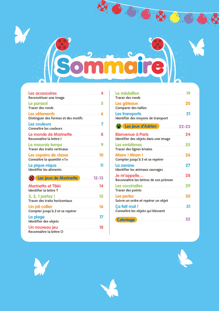 Miraculous - De la Petite à la Moyenne section - Cahier de vacances 2025