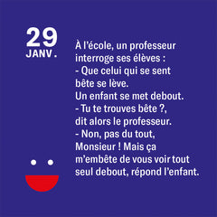 Calendrier Jour après jour - Blagues marrantes