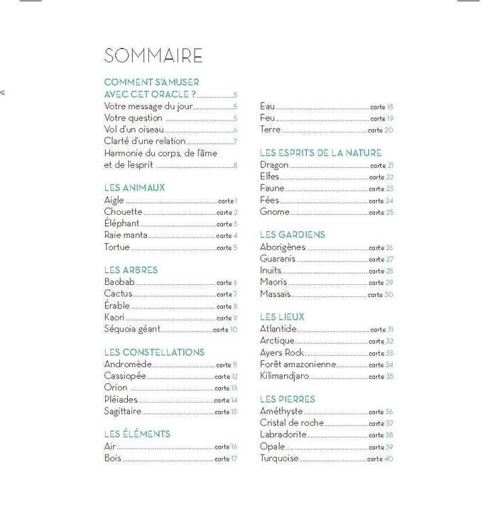 Coffret Mon oracle magique : Nature