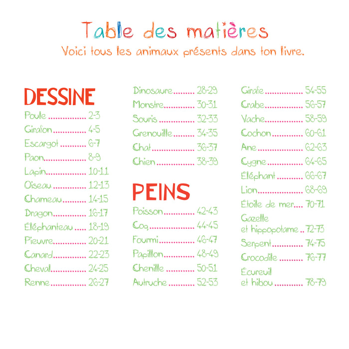 Dessine et peins avec tes mains