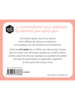 La petite boîte du minimalisme pour atteindre la sérénité jour après jour