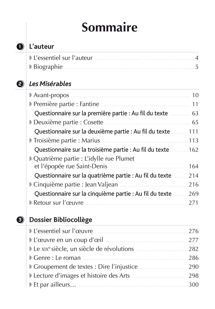 Bibliocollège - Les Misérables, Victor Hugo