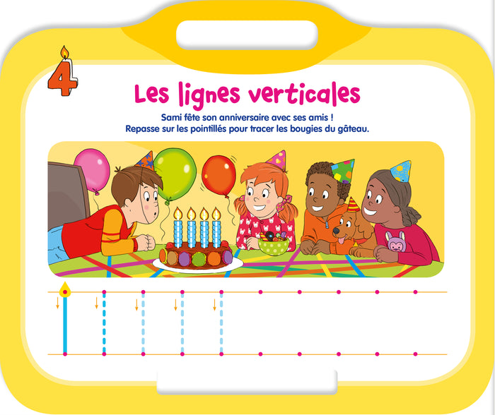 Sami et Julie - Ardoise Je dessine mes premiers tracés 3-4 ans