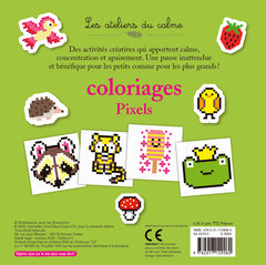 Coloriages pixels - avec des autocollants
