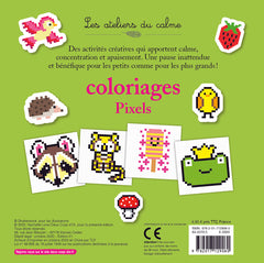 Coloriages pixels - avec des autocollants