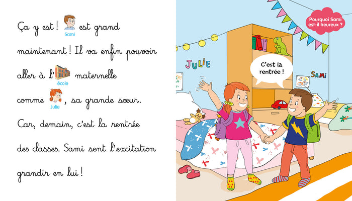 Les histoires de P'tit Sami Maternelle (3-5 ans) : Sami rentre à l'école