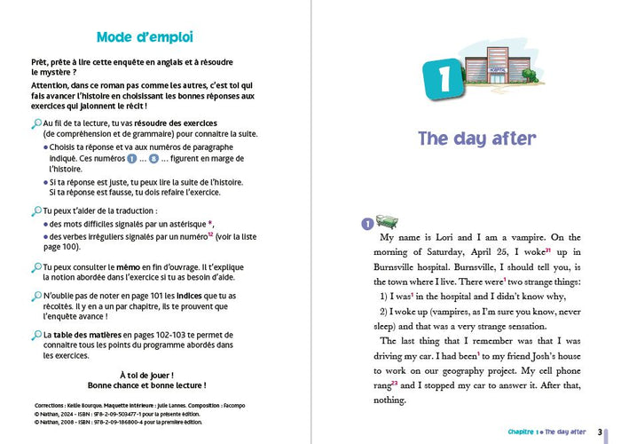 L'énigme des vacances de la 4ème à la 3ème - The Mark of the Vampire