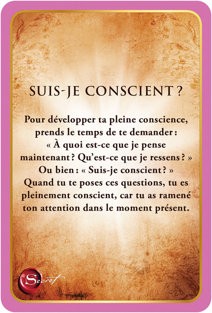 Le secret cartes de manifestation