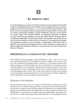 Histoire et Historiens