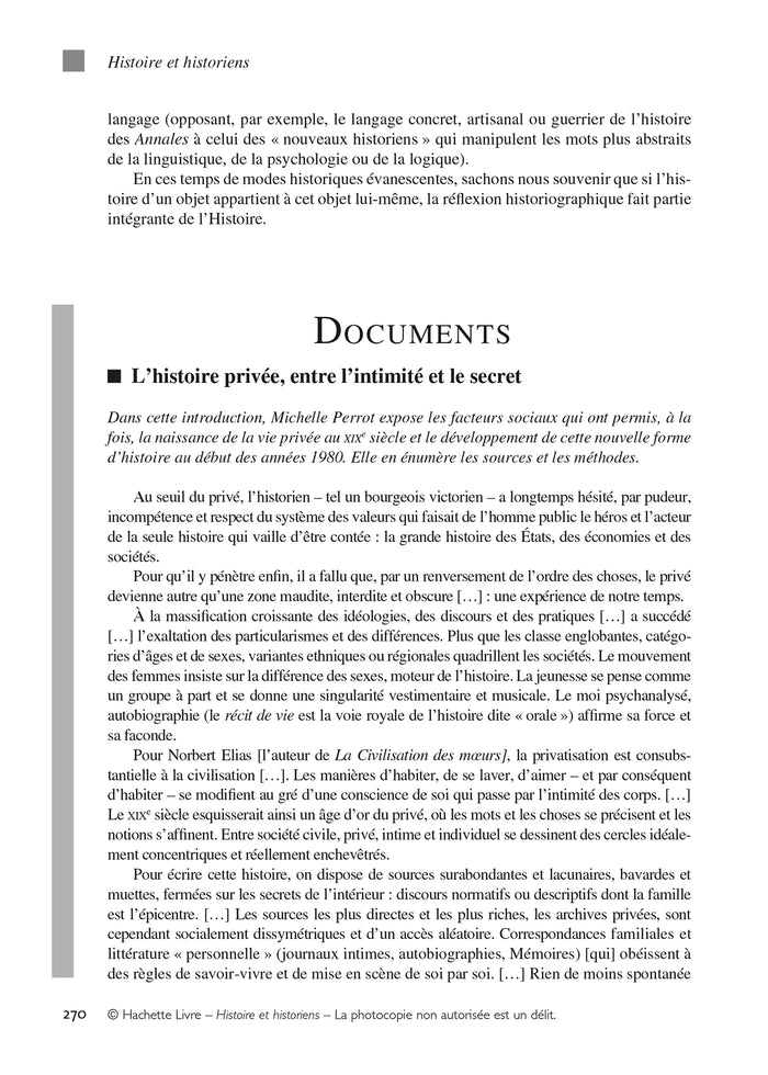 Histoire et Historiens