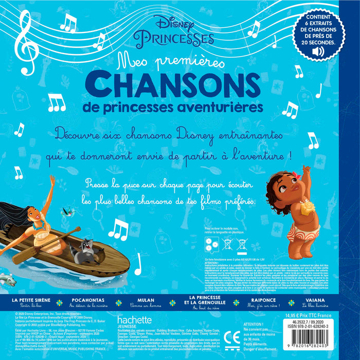 Mes Premières Chansons de princesses aventurières