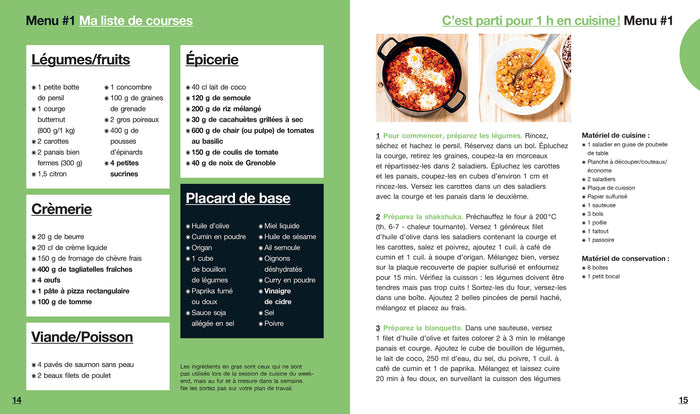 Petit en 1h je cuisine pour toute la semaine