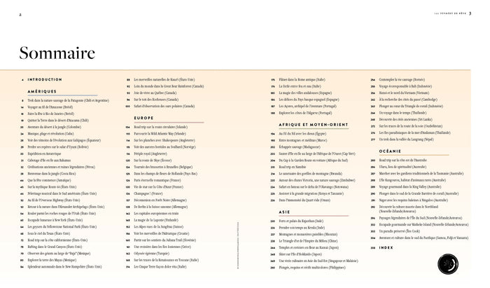 100 voyages de rêve