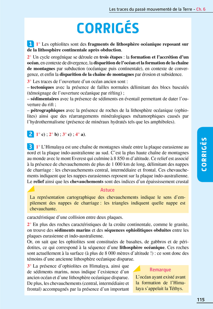 Exos résolus spécialité SVT Terminale