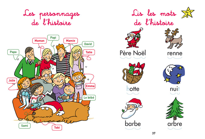 Sami et Julie Niveau CP - 5 histoires de Noël