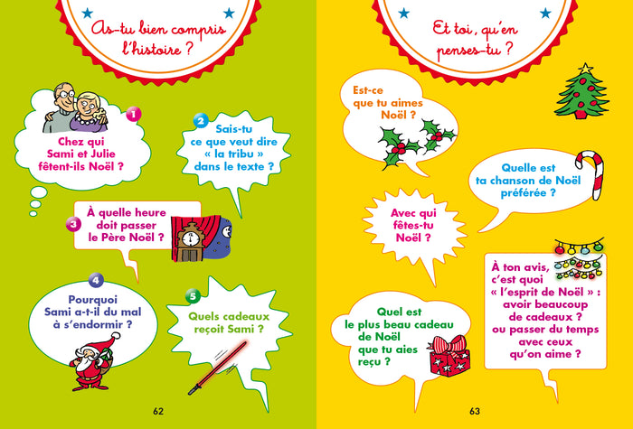 Sami et Julie Niveau CP - 5 histoires de Noël