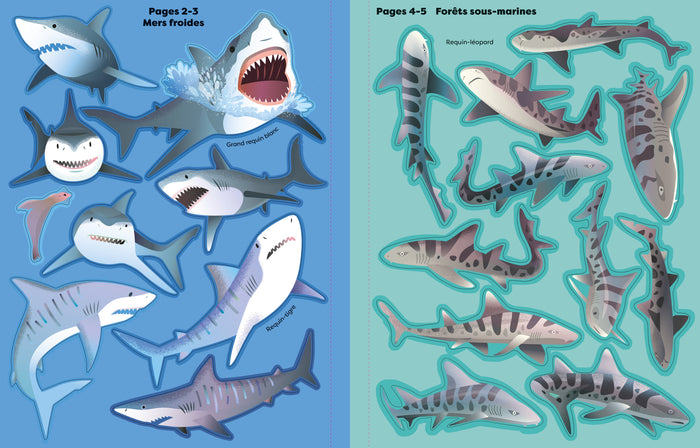Les requins - Mes super autocollants