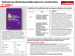 Tolérances dimensionnelles dans la construction