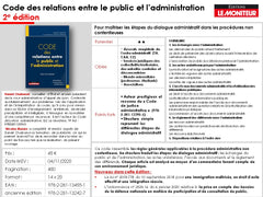 Code des relations entre le public et l'administration