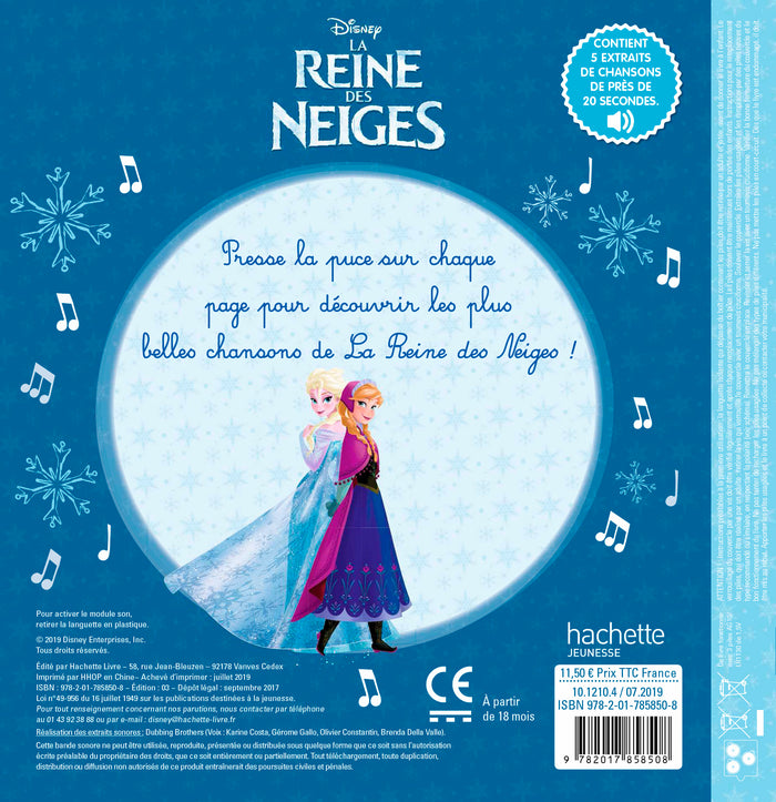 LA REINE DES NEIGES - Mes Premières Chansons - Disney