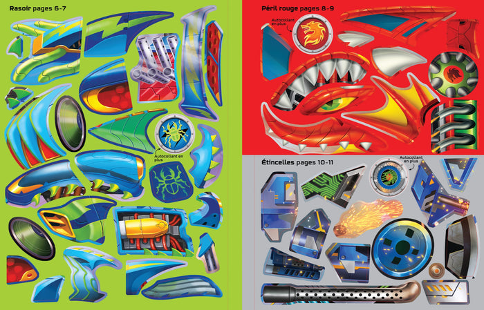 Construis tes super-voitures et monster trucks avec des autocollants