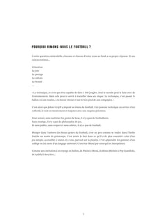 Football, les beaux gestes