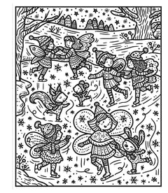 L'hiver enchanté - La peinture magique