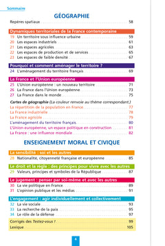 Objectif Brevet Fiches Histoire-Géographie-Enseignement moral et civique