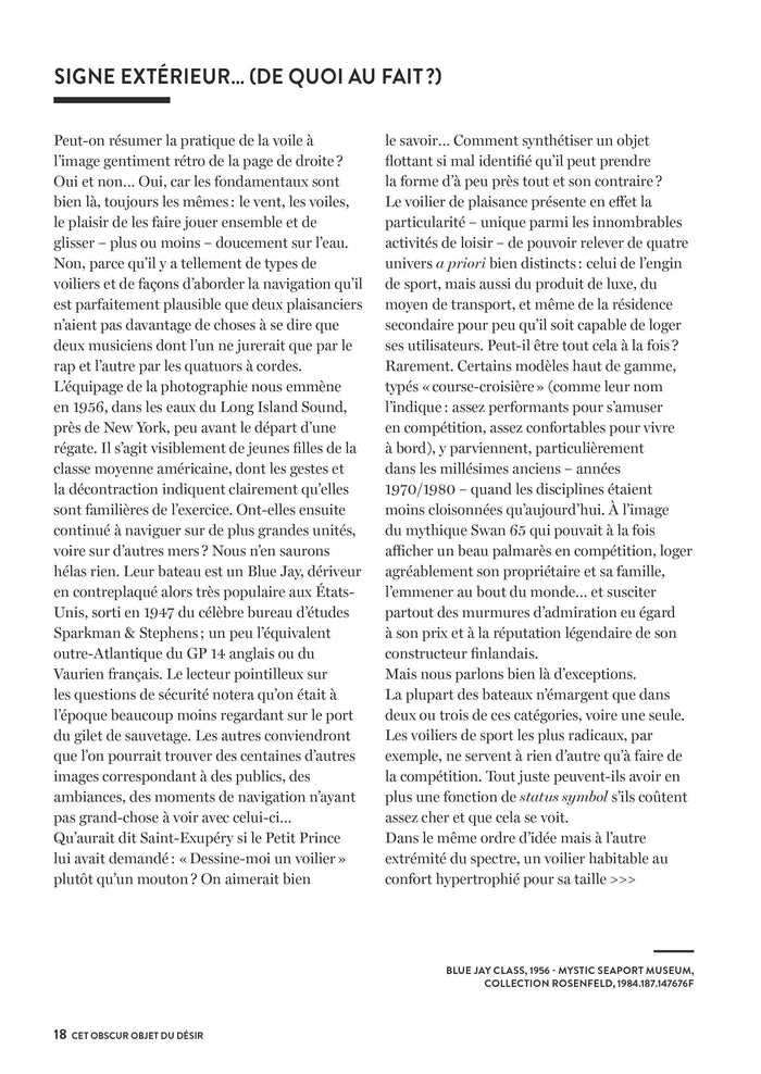 Une histoire de la voile