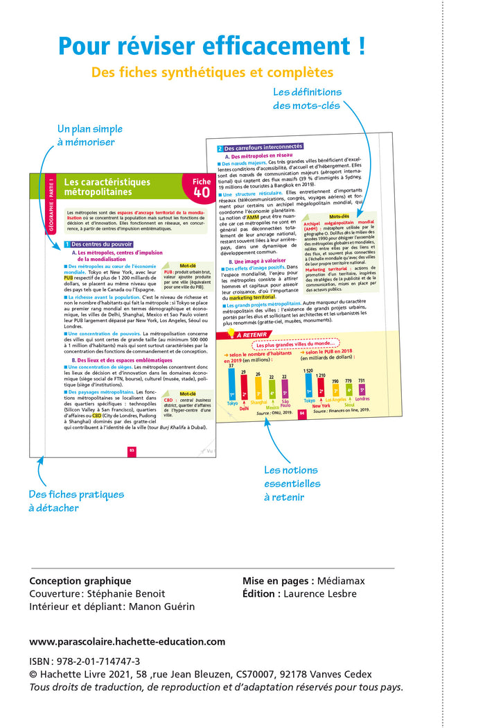 Objectif BAC Fiches Histoire-Géographie Tronc Commun 1re Générale